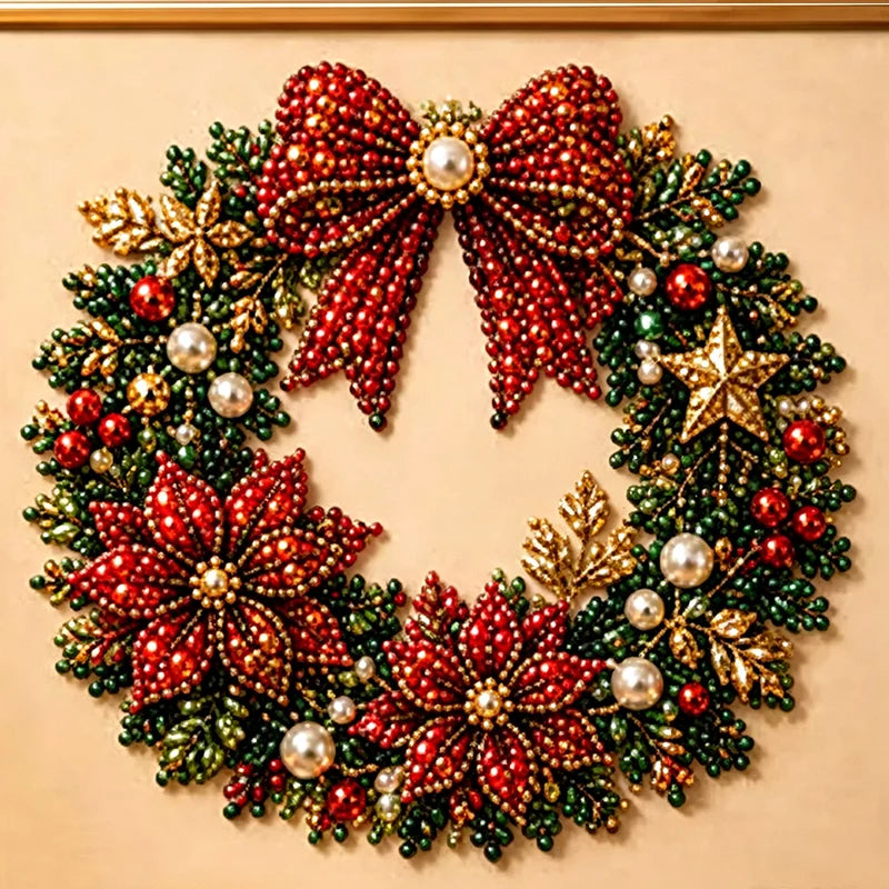 🎄🎅 Karácsonyi festőkészlet gyöngyökkel és strasszokkal, kézműves foglalkozás gyerekeknek és felnőtteknek