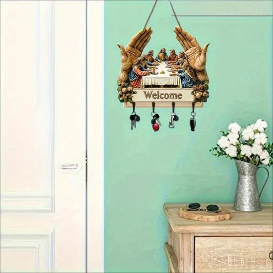 Falra szerelhetĆ dekoratĂv fa kulcstartĂł