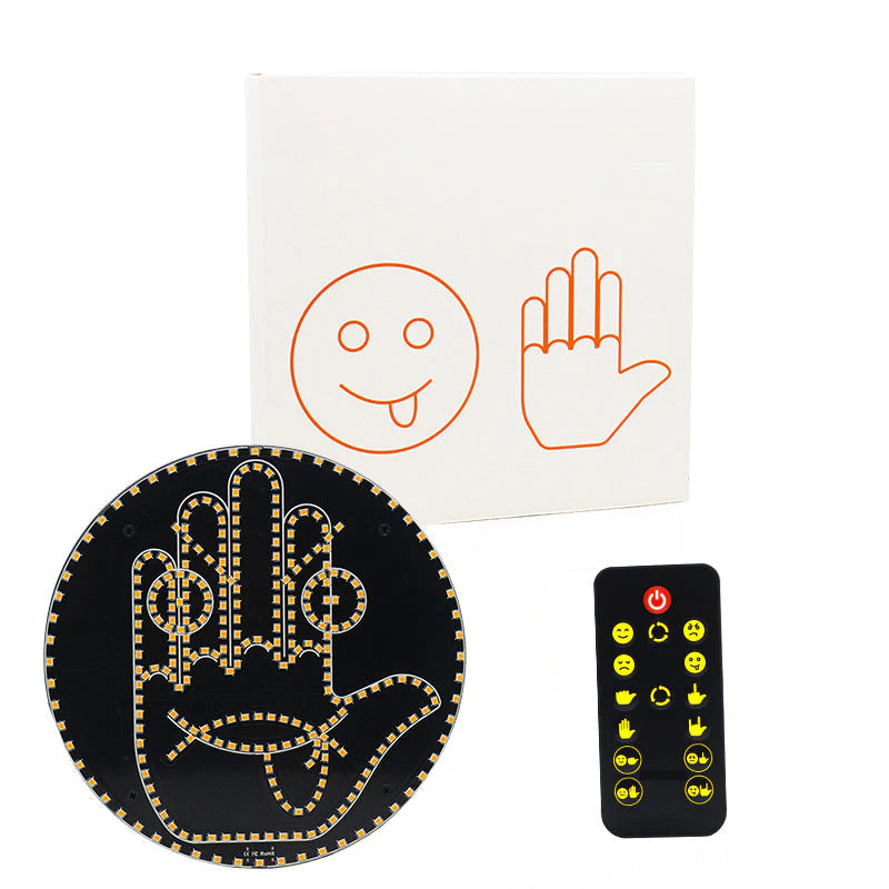 Kifejezés és Gesztus LED Tábla Fény Autó Hátsó Ablakhoz