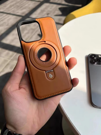 Teljes bőr ütésálló mágneses telefontok