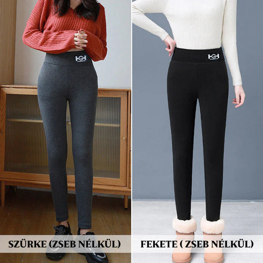 Divatos női termikus kasmír skinny nadrág