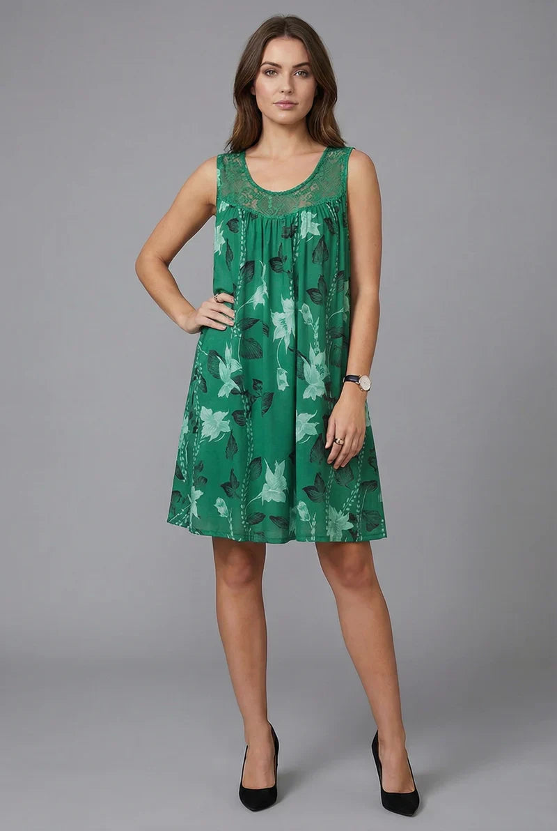 Kerek nyakú, ujjatlan, csipke, fodros, patchwork mintás, elegáns, plus size maxi ruha nőknek