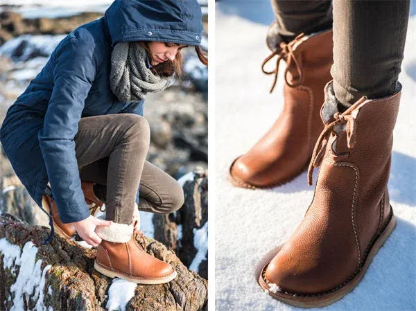 🔥50% kedvezmény ma - Ne hagyd ki ezeket az ergonomikusan tervezett ortopéd cipőket - téli polár bélés + kézzel varrott👞