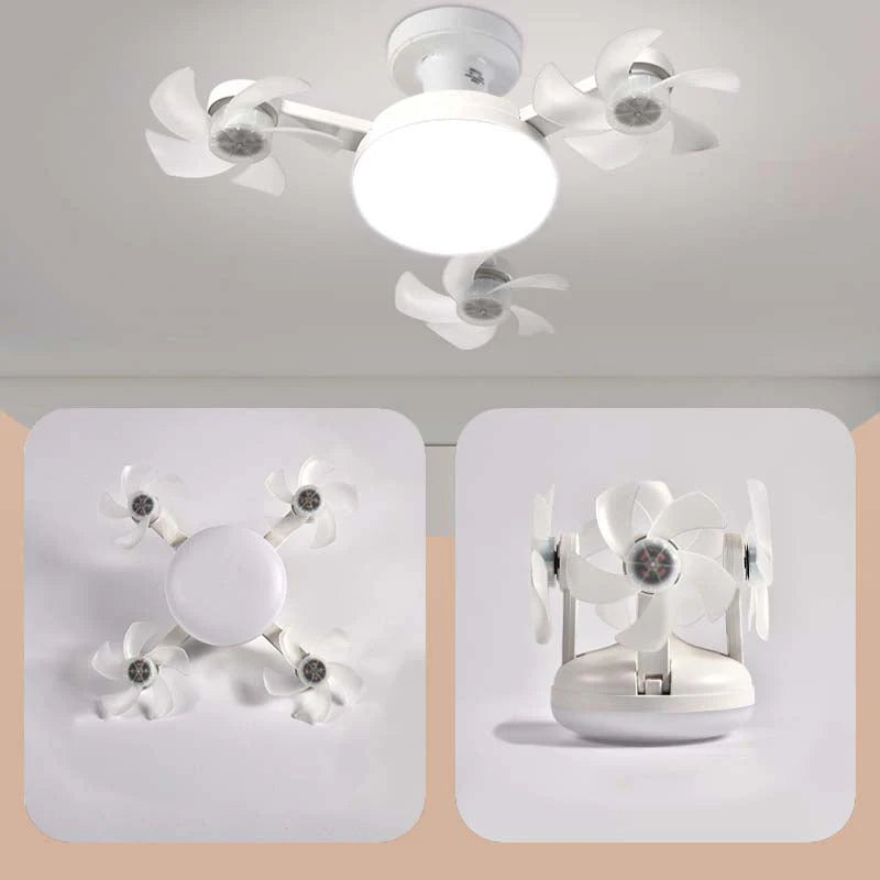 🔥🌀 Mennyezeti ventilátor beépített LED lámpával, praktikus távirányítóval otthoni szobákhoz ✨