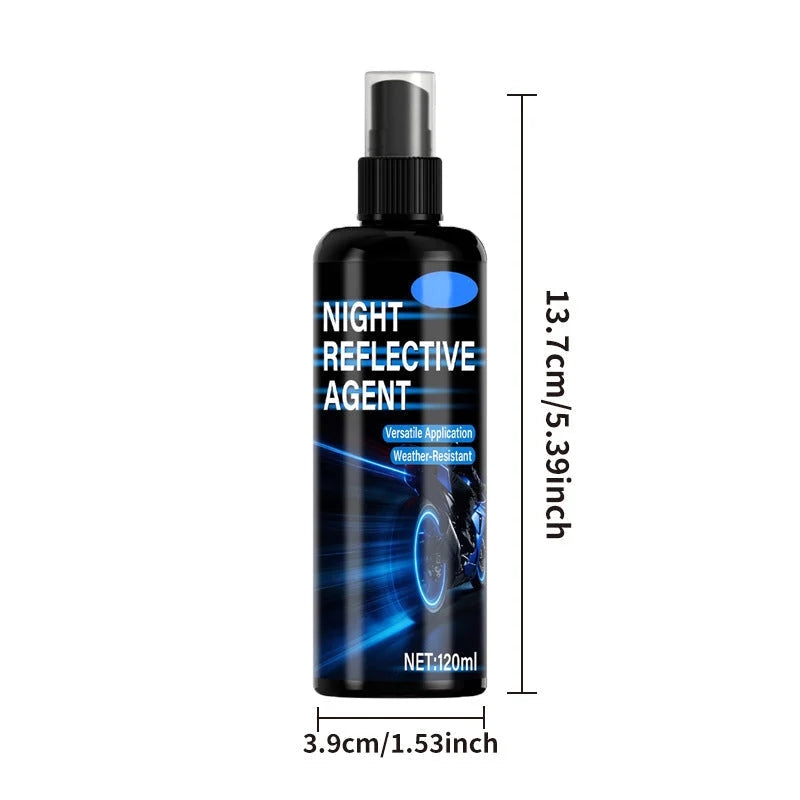 🌙✨ Reflektáló spray Éjszakai láthatóság Erős fényvisszaverő réteg –🛡️ Búcsú a sötét veszélyektől 🧥