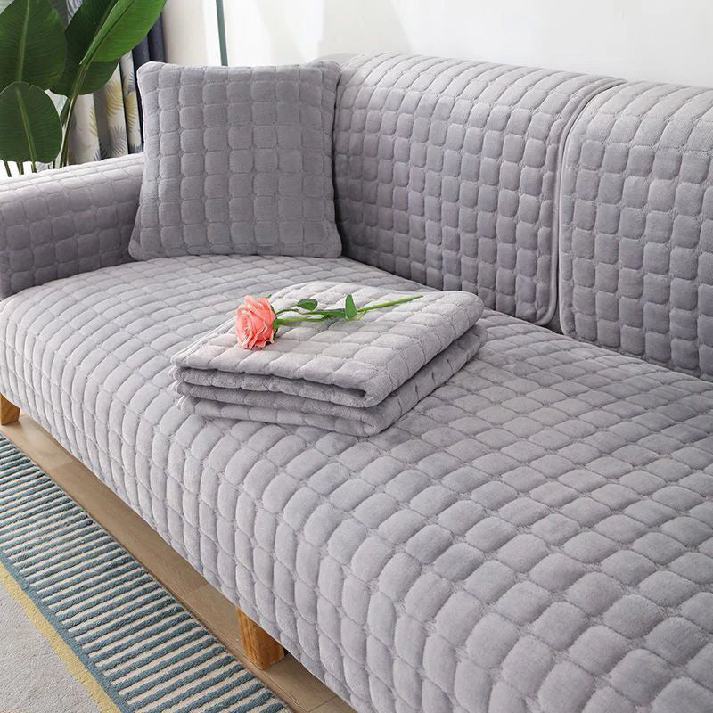 🛋️ Téli csúszásgátló vastag plüss kanapéhuzat