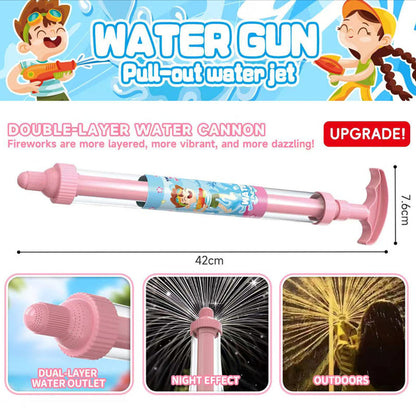 🔫 🌈Világos szivárványos LED-es vízipisztoly 💦✨