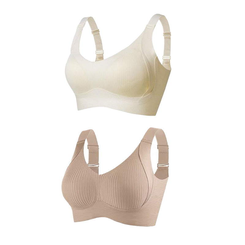 💖 Bielizna w paski w rozmiarze plus size ze wsparciem W dla wygody i stylu!