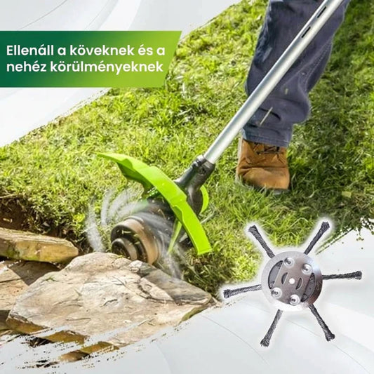 Cserélhető fűkasza / trimmer vágófej – acél vágófej fűnyíráshoz
