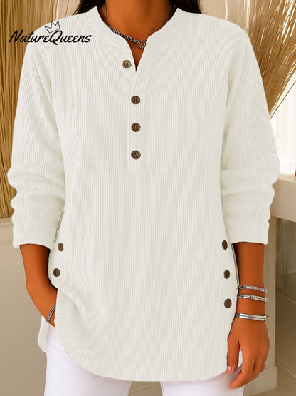 Női bő szabású, hosszú ujjú, egyszínű kötött pulóver