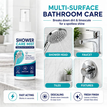 🚿✨Gyorsan eltávolítja a vízkövet a zuhanyból - feloldja a makacs ásványi lerakódásokat és a kemény víz okozta foltokat🧼💪