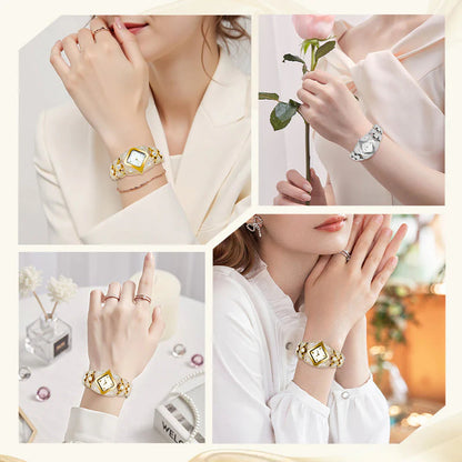 Női retró kvarcóra csillogó strasszokkal⌚