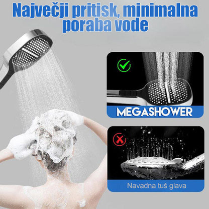 3 az 1-ben nagynyomású zuhanyfej