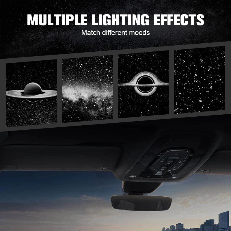 🚗 Autós csillagos égbolt vetítő lámpa – 🌌 Varázslatos, romantikus hangulatvilágítás és zökkenőmentes