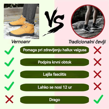📣Časovno omejena ponudba danes - 70 % popust⏰: VERNOAN® , Ergonomsko oblikovani, varni in topli zimski ortopedski čevlji. 👍 Posebej zasnovani za moške, ki trpijo zaradi bolečin v stopalih, olajšajo hojo!