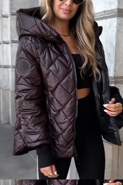 Női lezser pamut kapucnis kabát