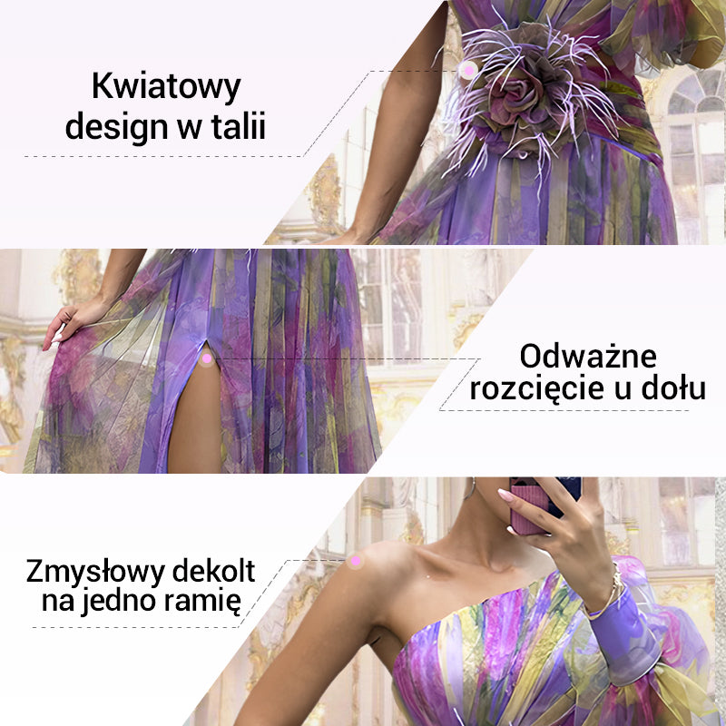 【❄️Lekkość i oddychalność】✨Sukienka Mirage z kolorowymi blokami