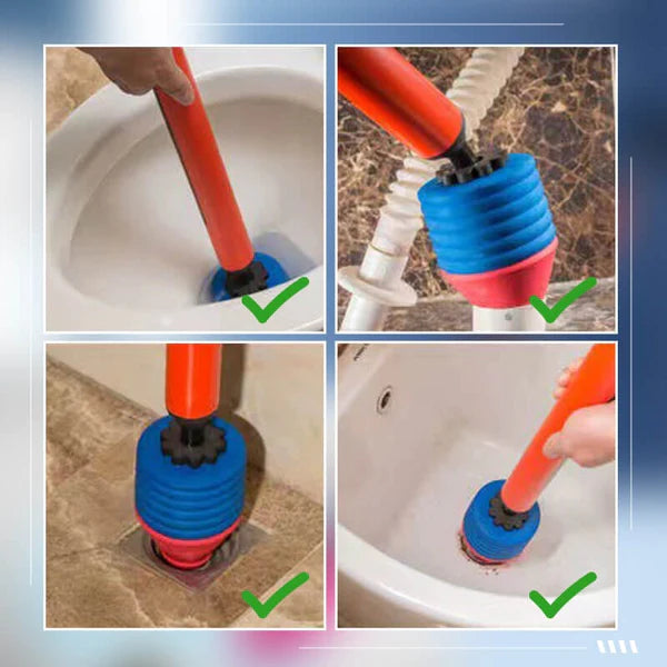 🔥Nagynyomású WC-dugattyú – Percek alatt megszünteti az eltömődést!