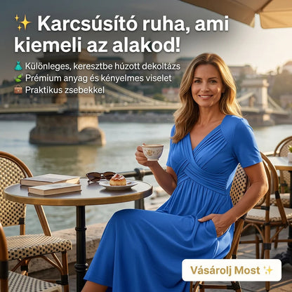 【S-3XL】👗Női V-nyakú rövid ujjú hosszú ruhák