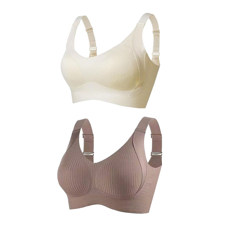 💖 Bielizna w paski w rozmiarze plus size ze wsparciem W dla wygody i stylu!