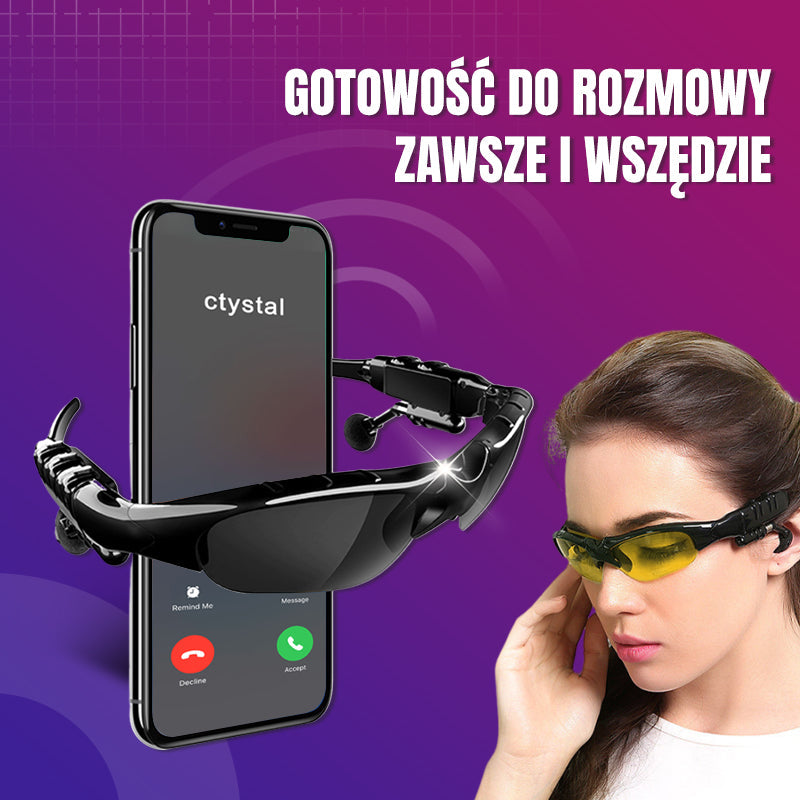 2025 Okulary sportowe bezprzewodowe Bluetooth z polaryzacją