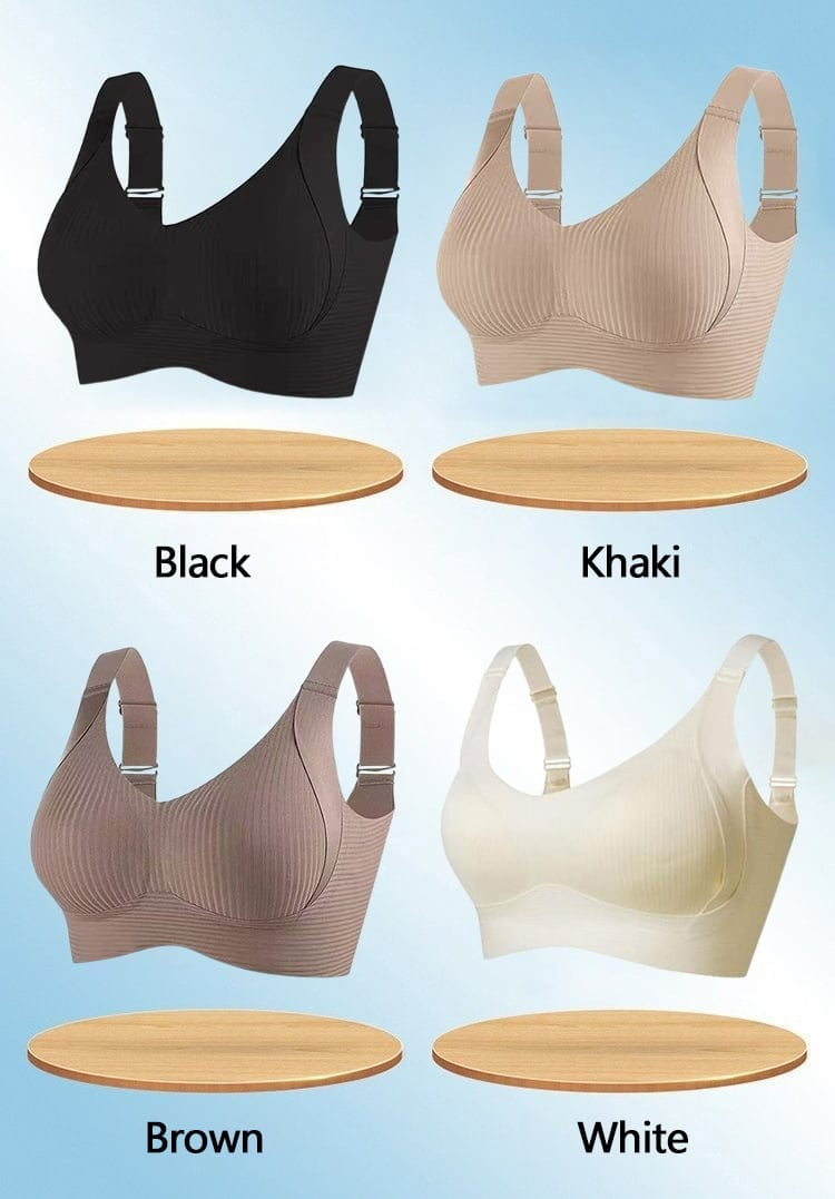 💖 Bielizna w paski w rozmiarze plus size ze wsparciem W dla wygody i stylu!