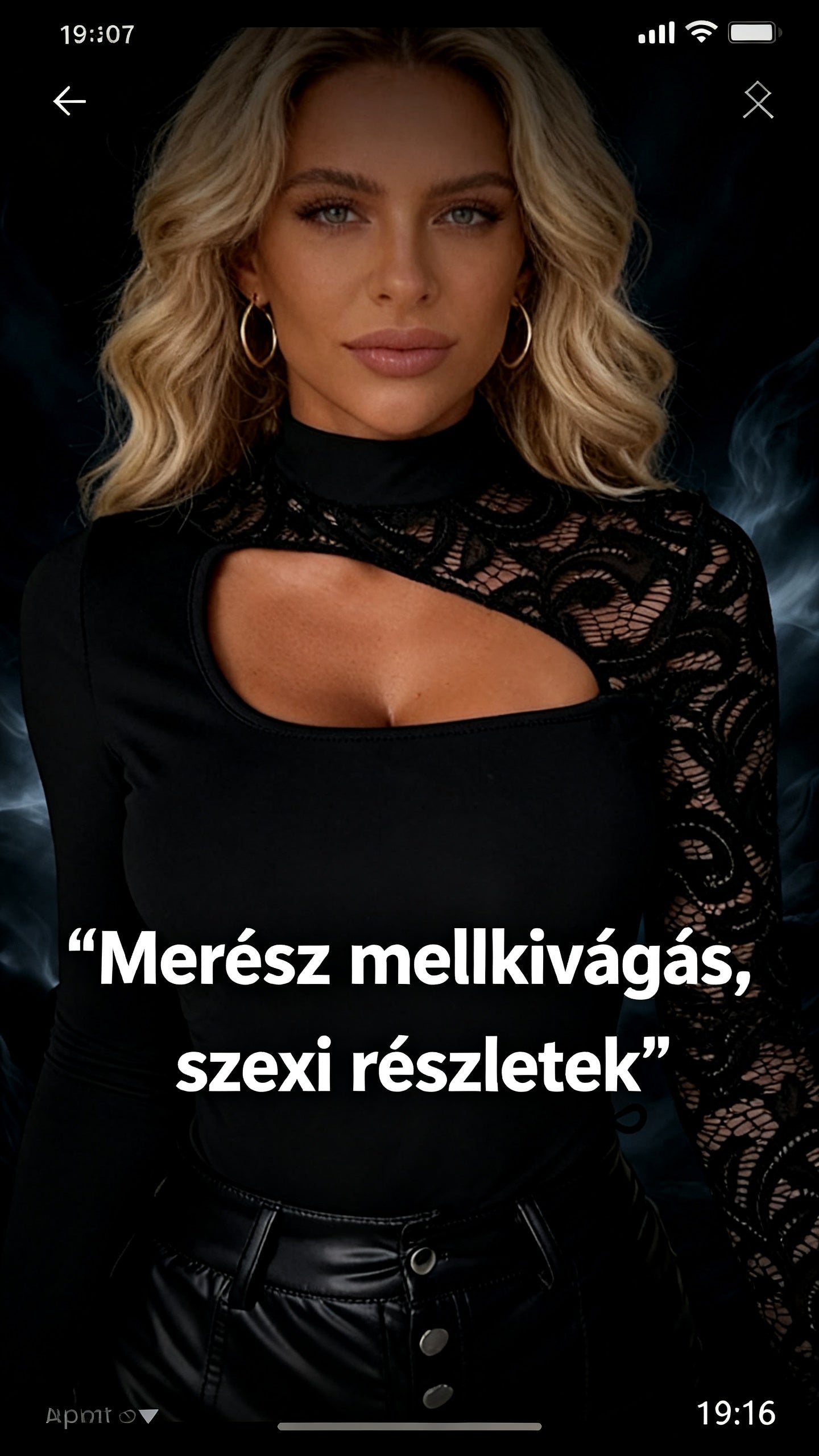 👍2026 Új modell🎁Ingyenes ajándék-📿Gyönyörű nyaklánc✨ Aszimmetrikus csipkés slim fit felső – Modern eleganccia minden alkalommal!