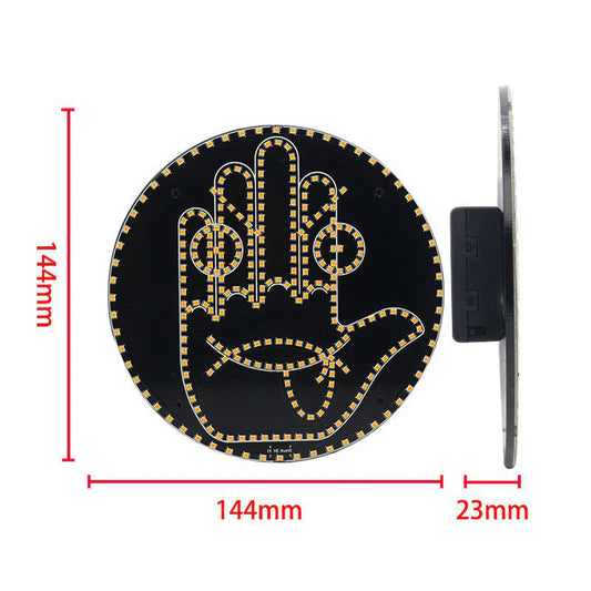 Kifejezés és Gesztus LED Tábla Fény Autó Hátsó Ablakhoz