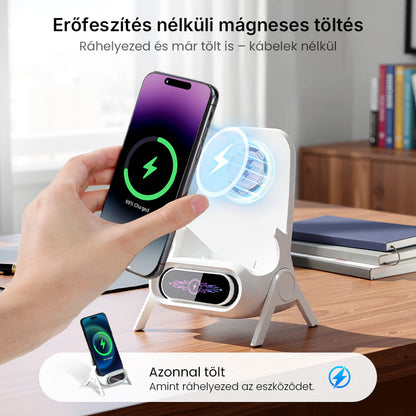 📱 Többfunkciós vezeték nélküli gyors töltő telefonállvány
