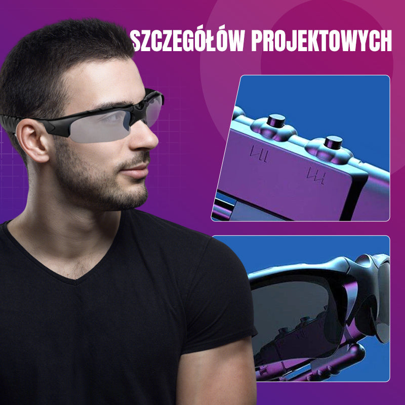 2025 Okulary sportowe bezprzewodowe Bluetooth z polaryzacją