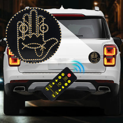 Kifejezés és Gesztus LED Tábla Fény Autó Hátsó Ablakhoz