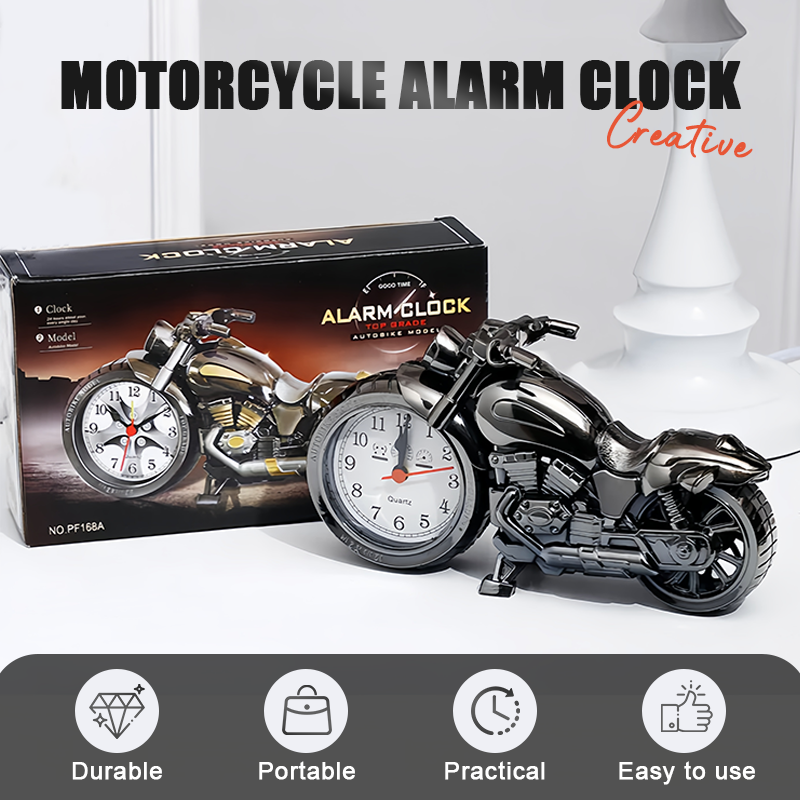 🎅 ÜNNEPI KIÁRUSÍTÁS🏍️⏰Kreatív Motoros Ébresztőóra🎁