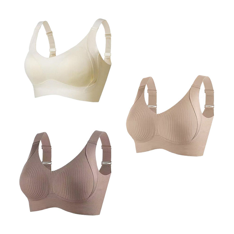💖 Bielizna w paski w rozmiarze plus size ze wsparciem W dla wygody i stylu!
