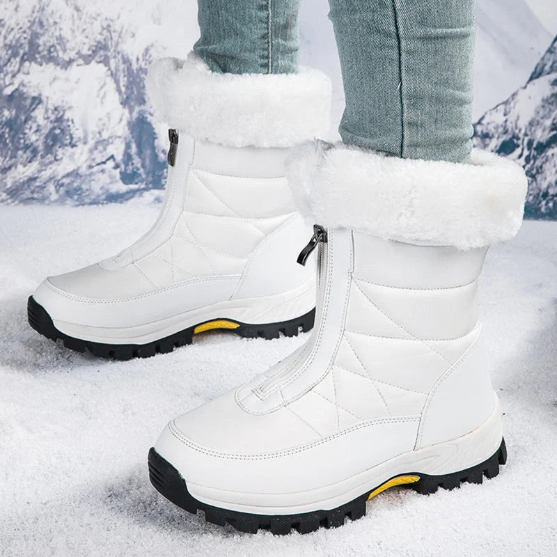 【EU36-42】❄️Téli női PU csizma pamut és polár béléssel