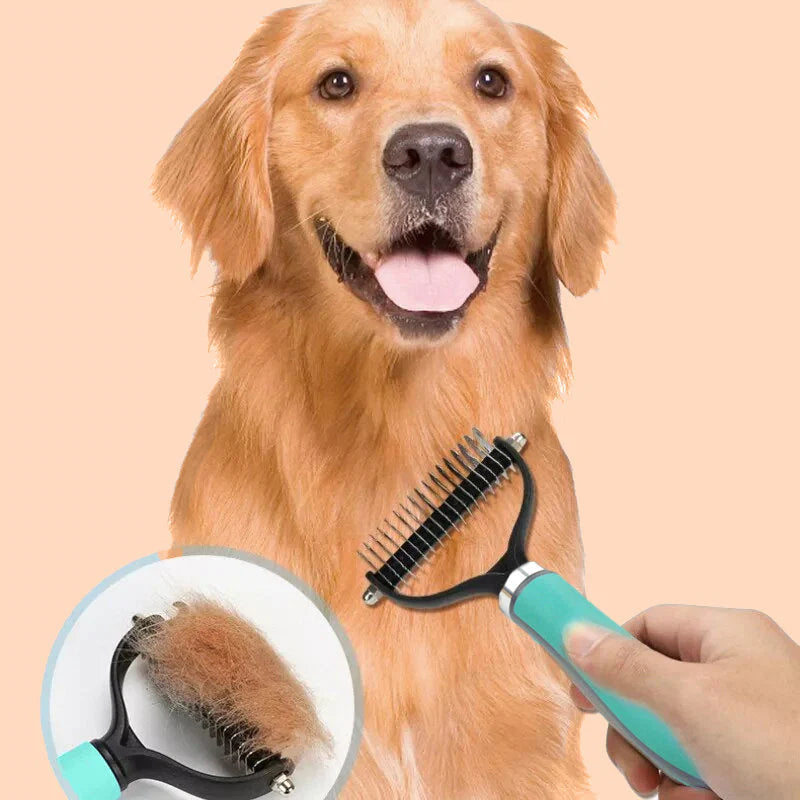Téged is zavar a háziállat folyamatos szőrhullása otthon? 😩🐾 Kétoldalas fésű háziállatok szőrének eltávolításához – professzionális szőrtisztítás otthon!
