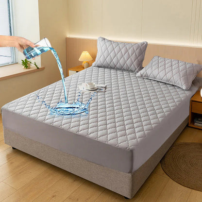 💧 Vízzáró matracvédő készlet🛏️ Párnázott puha matracvédő + párnahuzat – Kényelem és tartósság egyben!