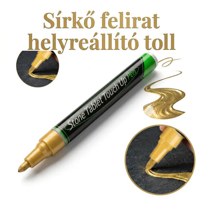❤️A halál nem az élet vége, hanem a feledés -🐦Arany sírkő jelző a kifakult sírfeliratok helyreállításához