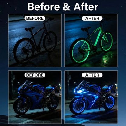 🌙✨ Reflektáló spray Éjszakai láthatóság Erős fényvisszaverő réteg –🛡️ Búcsú a sötét veszélyektől 🧥