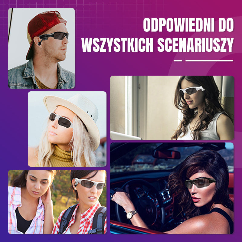2025 Okulary sportowe bezprzewodowe Bluetooth z polaryzacją