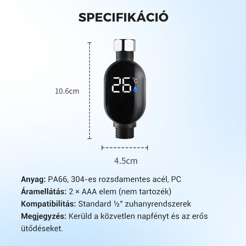 Hőmérsékletmérő – azonnal megjeleníti a hőmérsékletet!