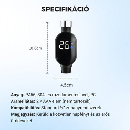 Hőmérsékletmérő – azonnal megjeleníti a hőmérsékletet!