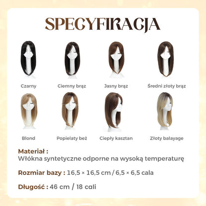 Felső réteges frufru paróka ritkuló hajjal rendelkező nőknek