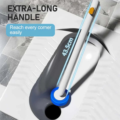 Disposable Toilet Brush with Replaceable Head