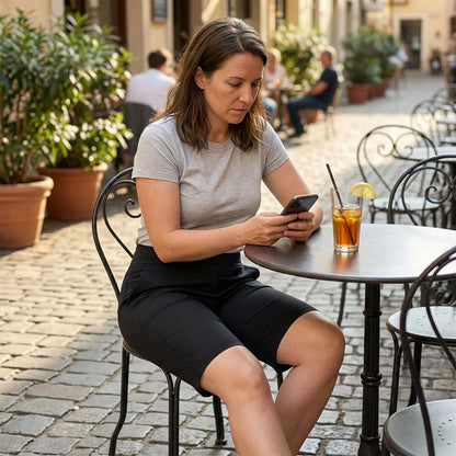 Kényelmes, rugalmas női túra rövidnadrág