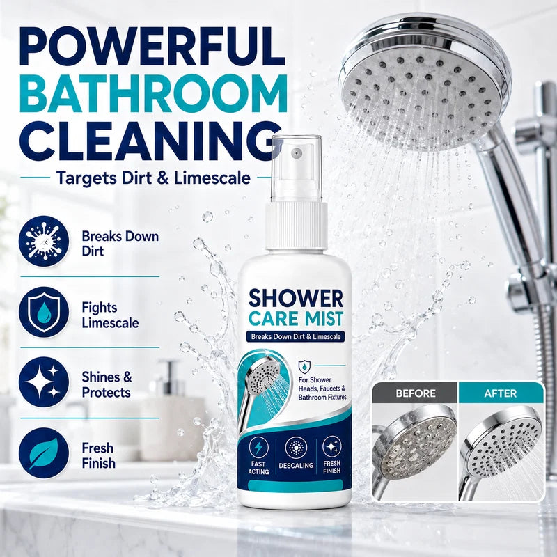 🚿✨Gyorsan eltávolítja a vízkövet a zuhanyból - feloldja a makacs ásványi lerakódásokat és a kemény víz okozta foltokat🧼💪