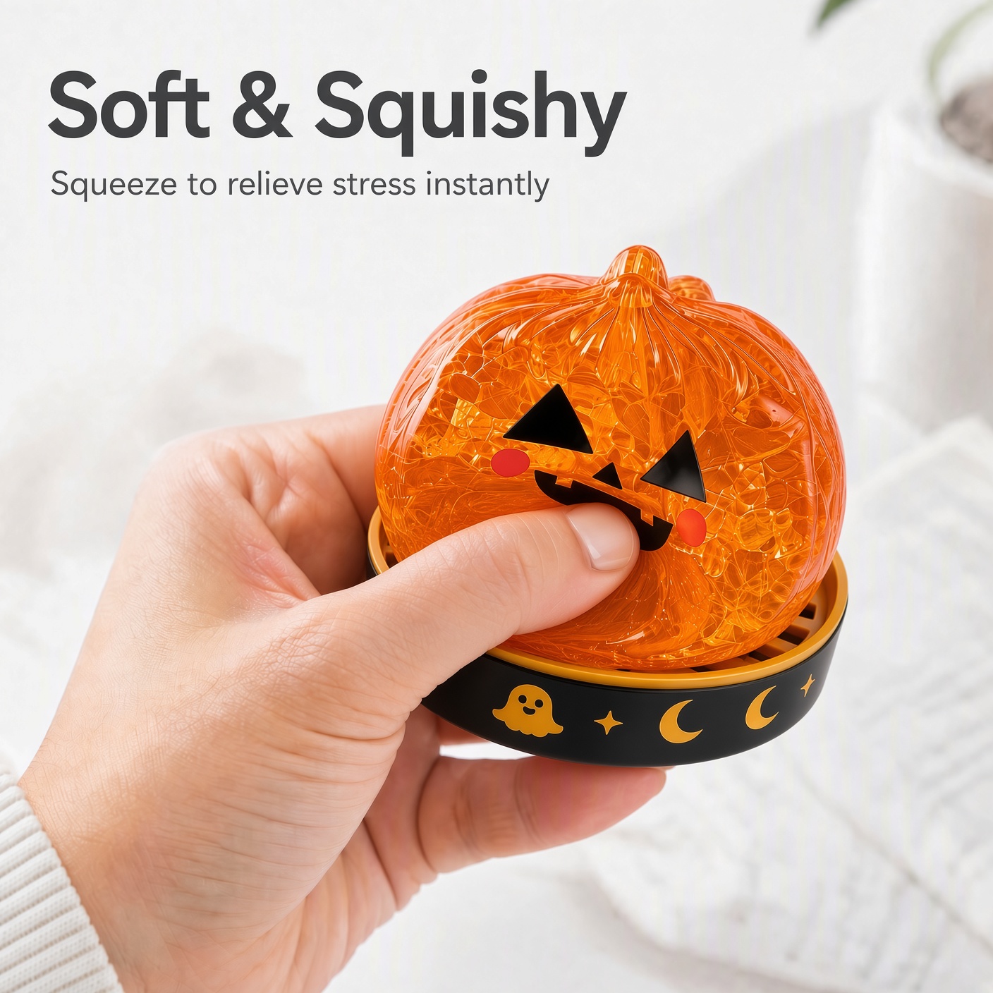 Halloweeni villogó nyomós játék