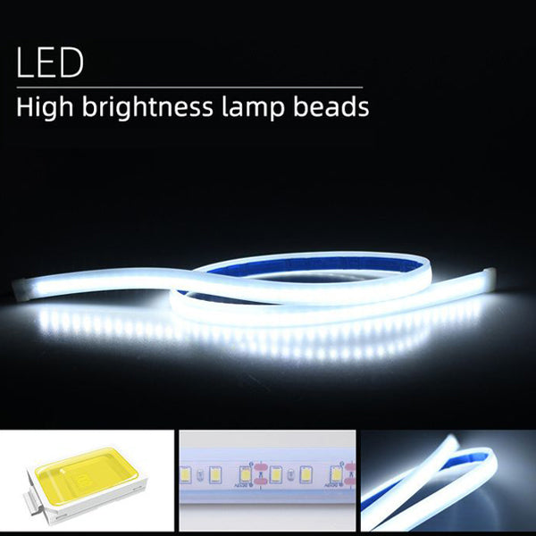 LED-es autós ultrafényes fényvezető csíkok hangulatvilágítással