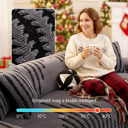 🛋️ Puha, csúszásgátló bársony kanapetakaró