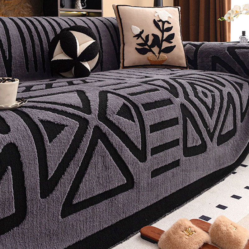 🛋️ Puha, csúszásgátló bársony kanapetakaró