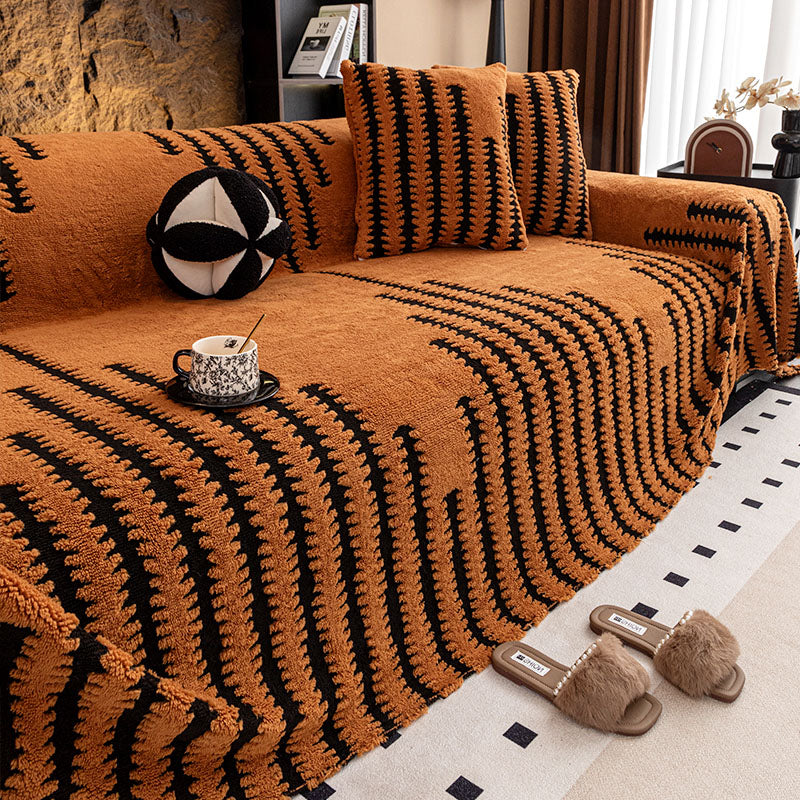 🛋️ Puha, csúszásgátló bársony kanapetakaró